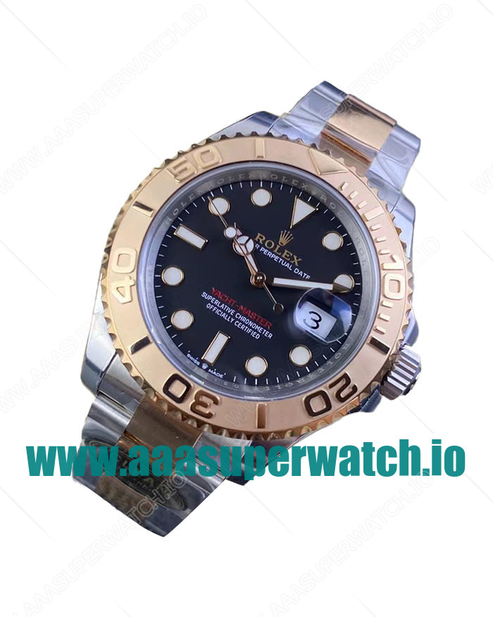 Replica Rolex Yacht-Master 126621 C Factory Stainless steel & Rose Gold Black Dial Swiss 3186