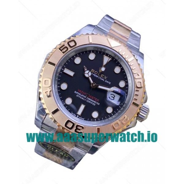Replica Rolex Yacht-Master 126621 C Factory Stainless steel & Rose Gold Black Dial Swiss 3186