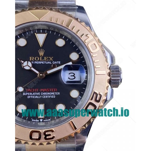 Replica Rolex Yacht-Master 126621 C Factory Stainless steel & Rose Gold Black Dial Swiss 3186