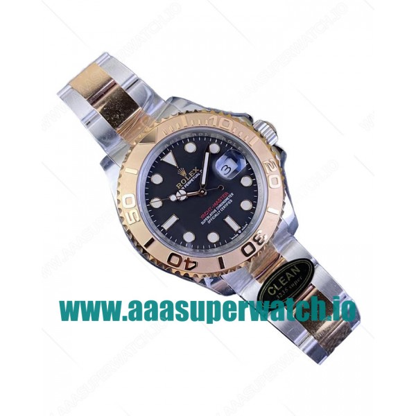 Replica Rolex Yacht-Master 126621 C Factory Stainless steel & Rose Gold Black Dial Swiss 3186