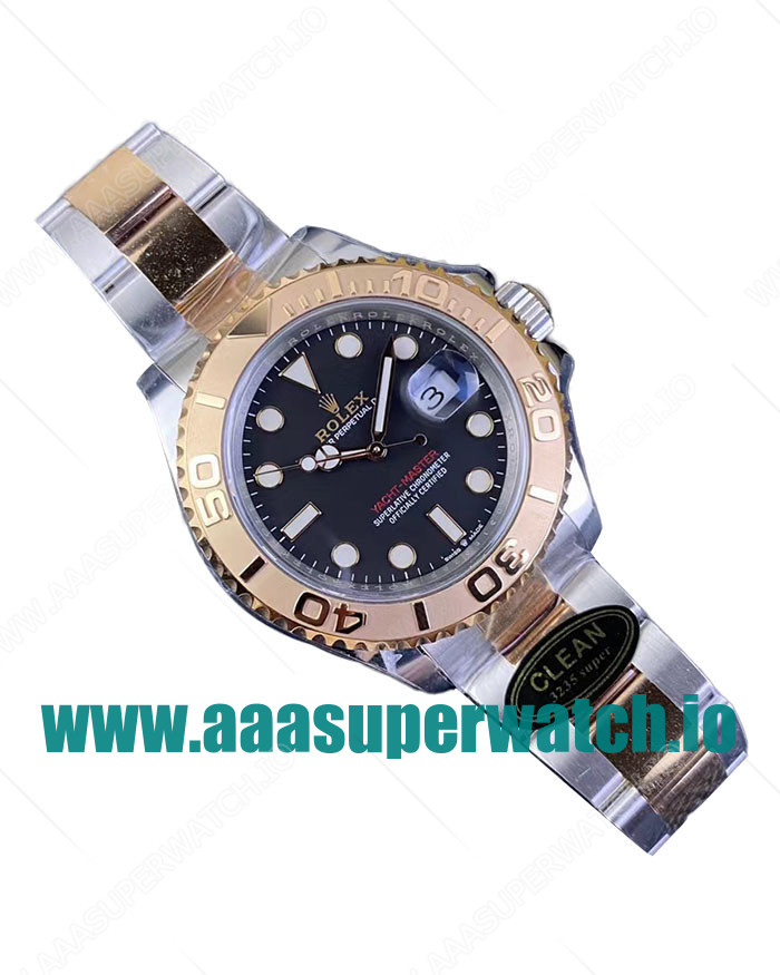 Replica Rolex Yacht-Master 126621 C Factory Stainless steel & Rose Gold Black Dial Swiss 3186