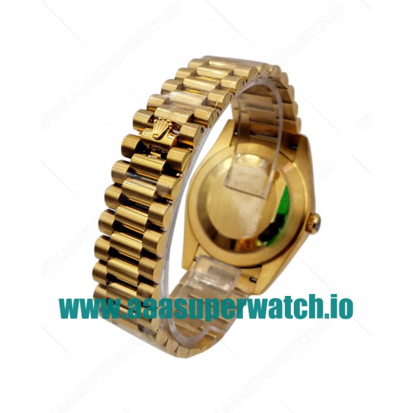 Replica Rolex Day-Date II 218238 41MM KW Yellow Gold Champagne Dial Swiss 3255