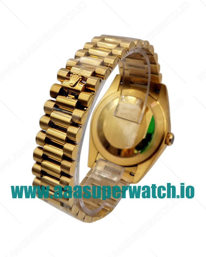 Replica Rolex Day-Date II 218238 41MM KW Yellow Gold Champagne Dial Swiss 3255